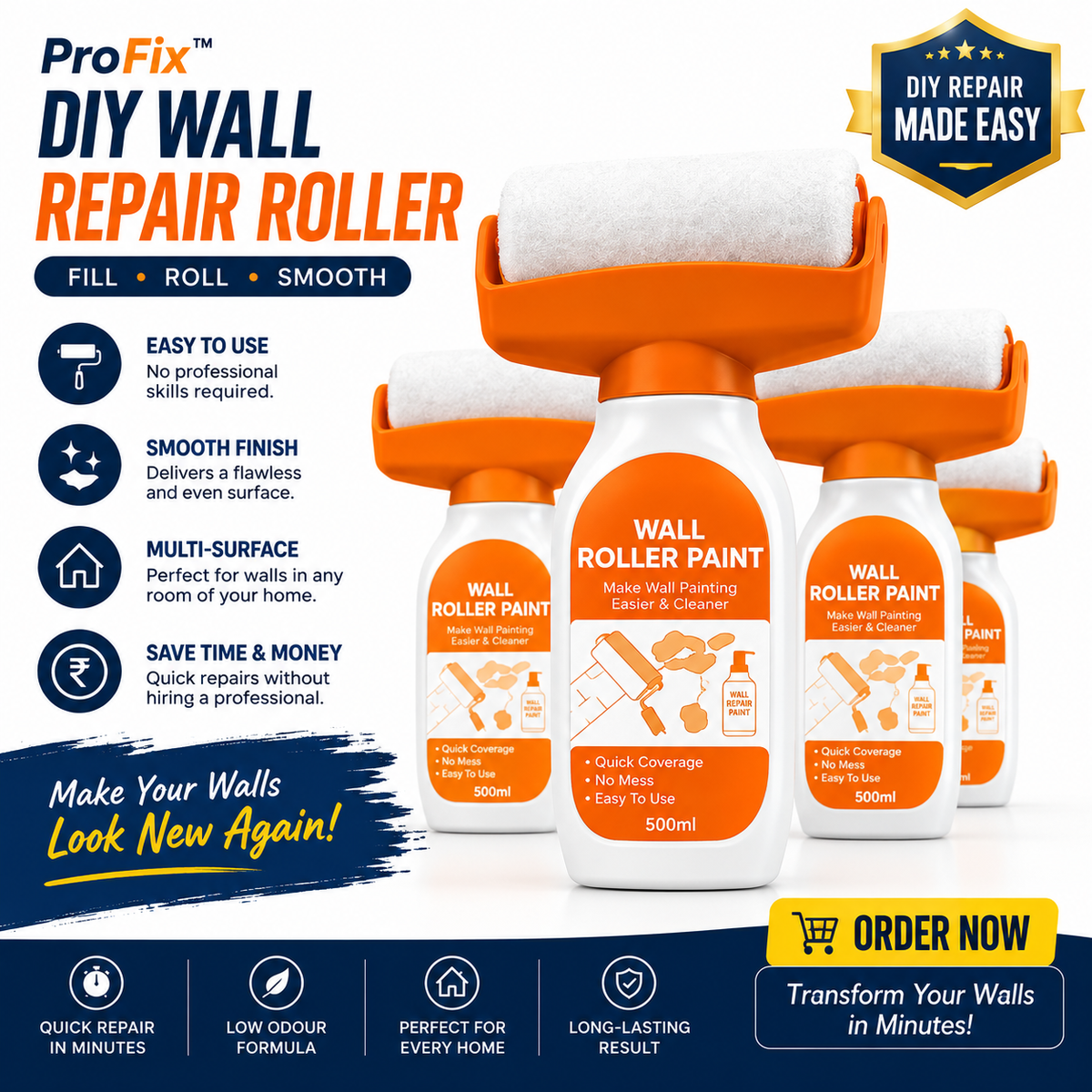 ProFix™ DIY Wall Repair Roller